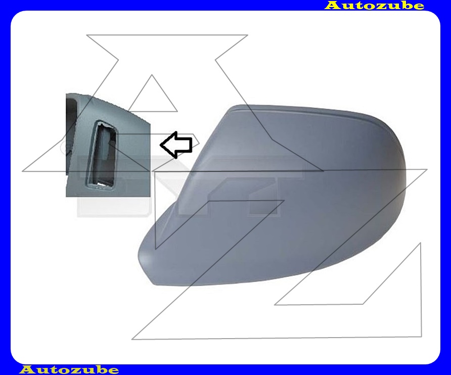 Visszapillantó tükörborítás bal, holttérfigyelőshöz, alapozott Visszapillantó tükörborítás bal, holttérfigyelőshöz, alapozott