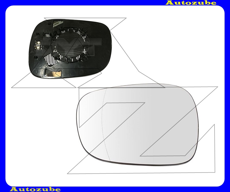Visszapillantó tükörlap bal, fűthető-aszférikus (tartólappal) Visszapillantó tükörlap bal, fűthető-aszférikus (tartólappal)