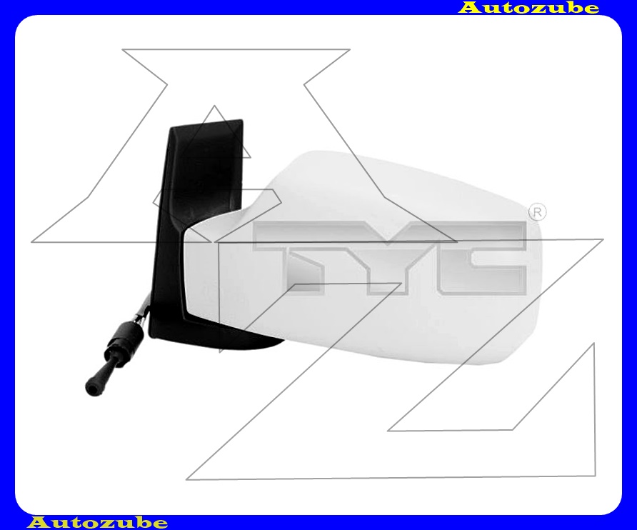 Visszapillantó tükör bal, manuális, sík tükörlappal, fényezhető borítással Visszapillantó tükör bal, manuális, sík tükörlappal, fényezhető borítással