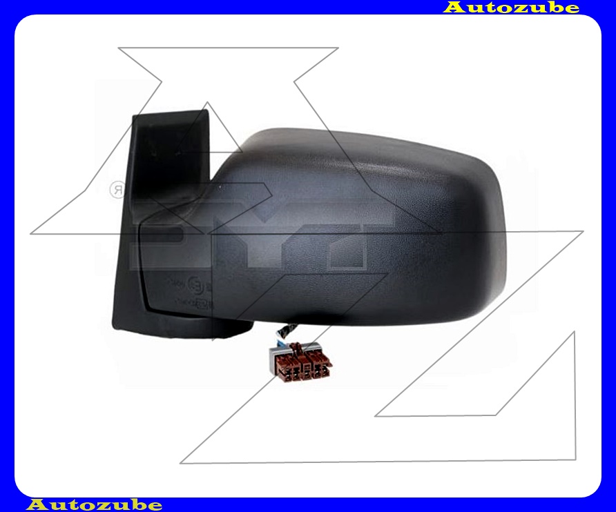 Visszapillantó tükör bal, elektromosan behajló, fűthető-sík tükörlappal, fekete borítással /RENDELÉSRE/ Visszapillantó tükör bal, elektromosan behajló, fűthető-sík tükörlappal, fekete borítással /RENDELÉSRE/