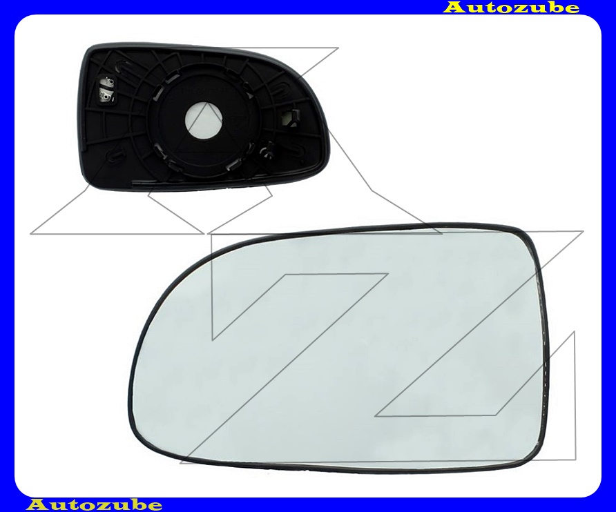 Visszapillantó tükörlap bal, fűthető-domború (tartólappal) Visszapillantó tükörlap bal, fűthető-domború (tartólappal)