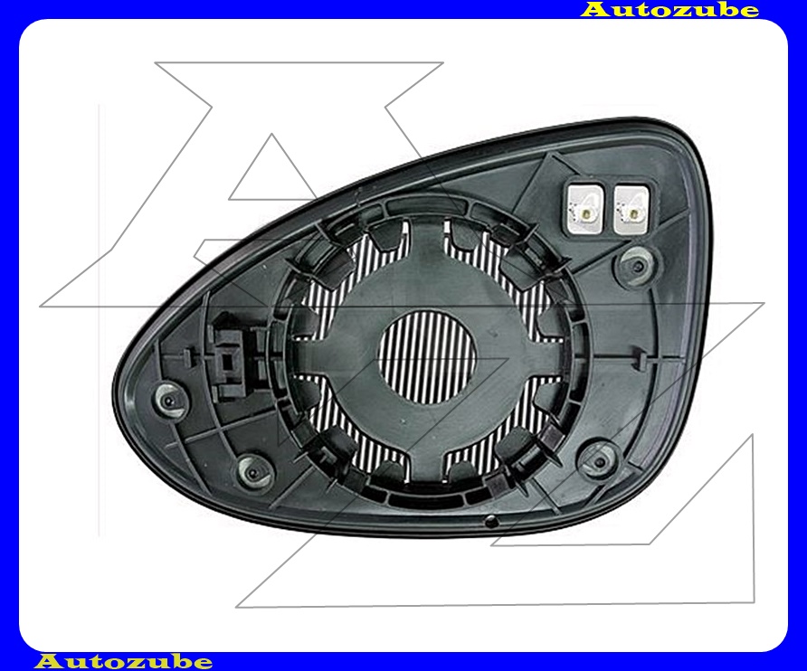 Visszapillantó tükörlap jobb, fűthető-domború (tartólappal)