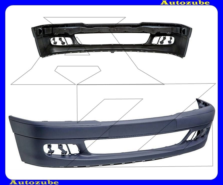 Első lökhárító teljesen alapozott Első lökhárító teljesen alapozott