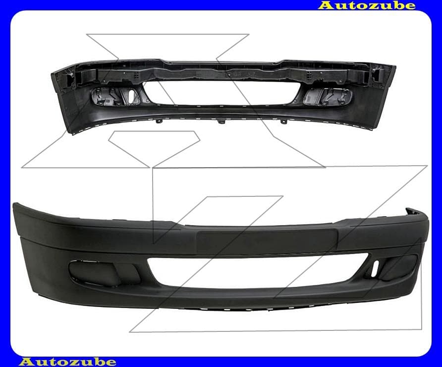 Első lökhárító fekete Első lökhárító fekete