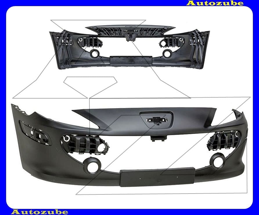 Első lökhárító alapozott (nem ködlámpás) Első lökhárító alapozott (nem ködlámpás)