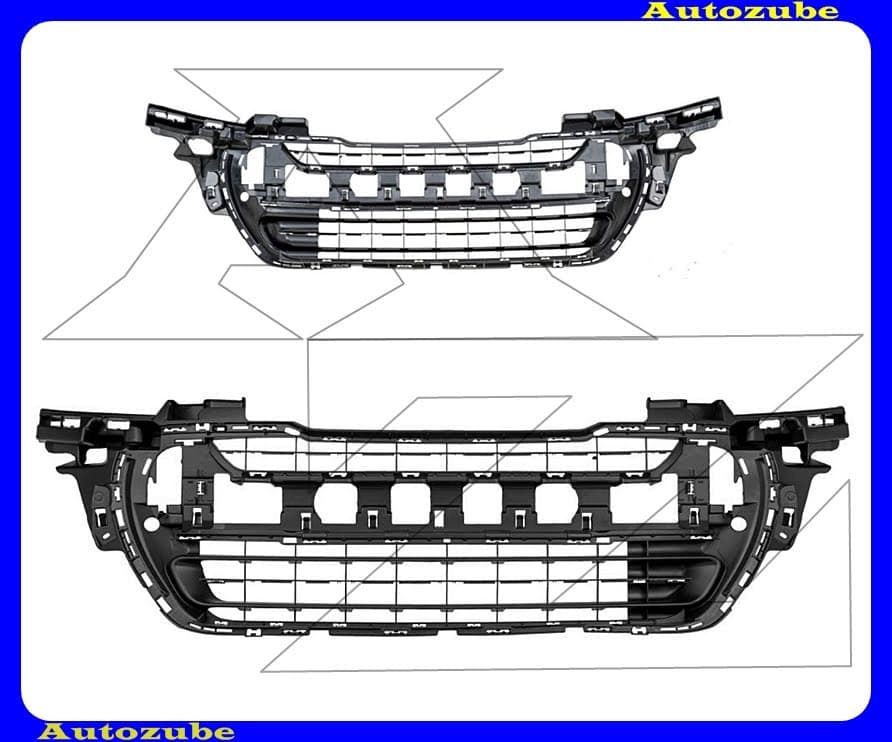 Első lökhárító középső rács (nyitott) Első lökhárító középső rács (nyitott)