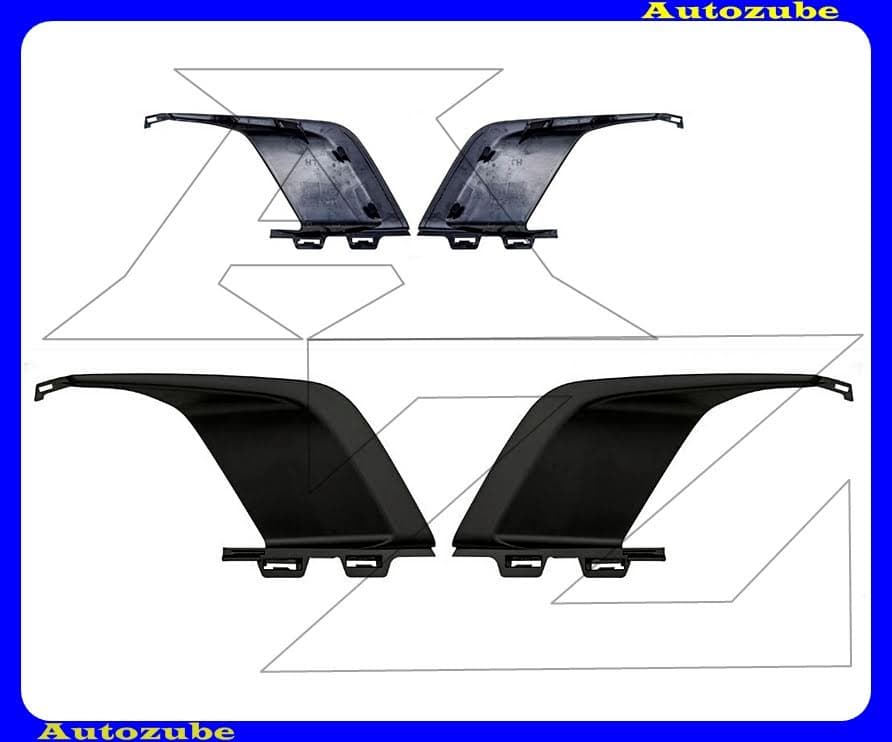 Első lökhárító ködlámpa keret szett (bal+jobb) Első lökhárító ködlámpa keret szett (bal+jobb)