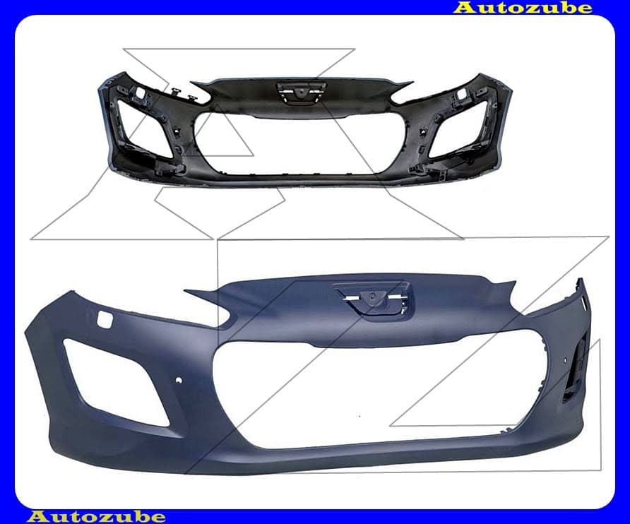 Első lökhárító alapozott, szenzoros és fényszórómosós /RENDELÉSRE/ Első lökhárító alapozott, szenzoros és fényszórómosós /RENDELÉSRE/