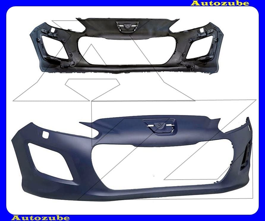 Első lökhárító alapozott, fényszórómosós /RENDELÉSRE/ Első lökhárító alapozott, fényszórómosós /RENDELÉSRE/