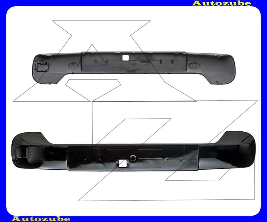 Első lökhárító középső rácsra fényezett fekete betét Első lökhárító középső rácsra fényezett fekete betét