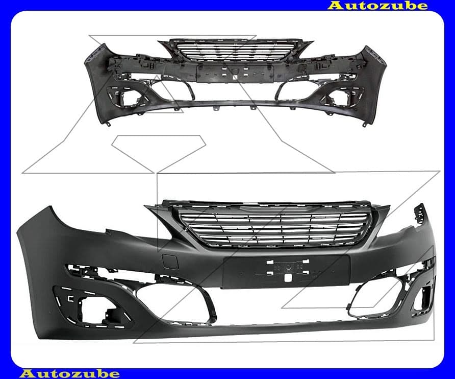 Első lökhárító alapozott Első lökhárító alapozott