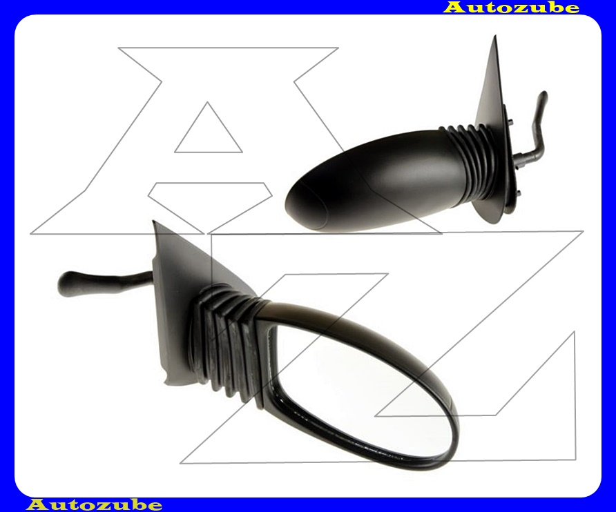 Visszapillantó tükör jobb, manuális, domború tükörlappal, fekete borítással Visszapillantó tükör jobb, manuális, domború tükörlappal, fekete borítással