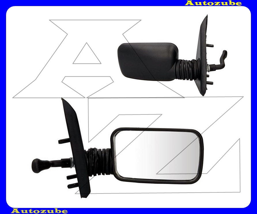 Visszapillantó tükör jobb, manuális, domború tükörlappal, fekete borítással Visszapillantó tükör jobb, manuális, domború tükörlappal, fekete borítással