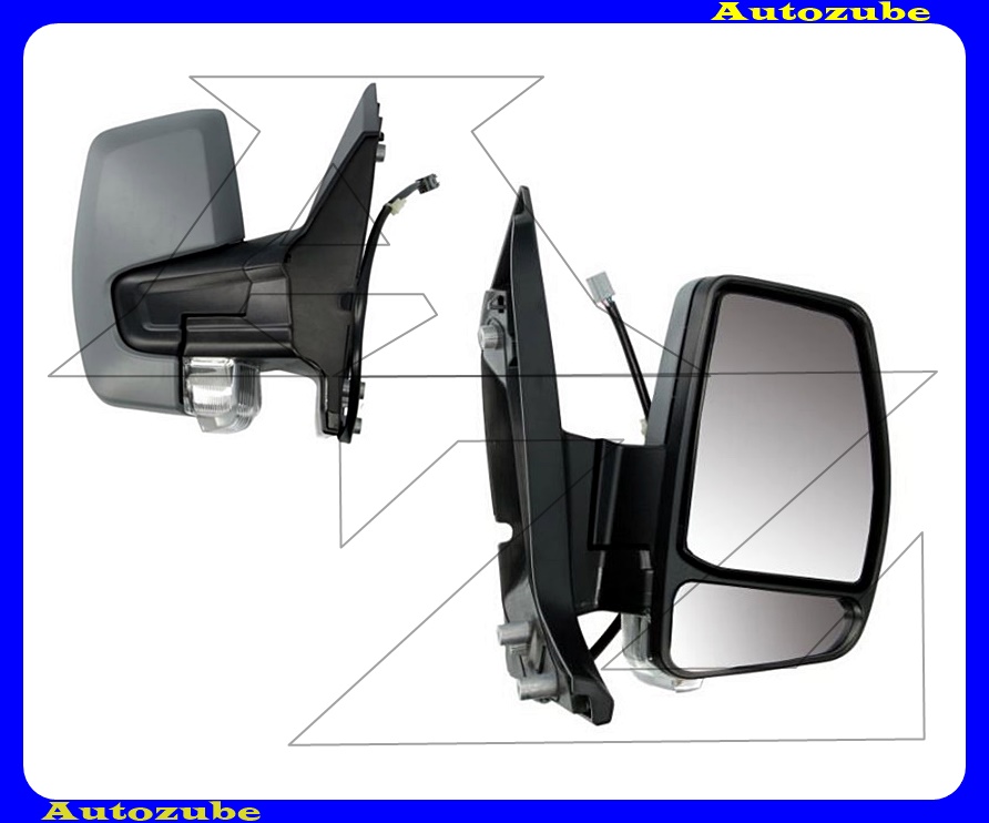 Visszapillantó tükör jobb, elektromos, fűthető-domború tükörlappal, fényezhető borítással, irányjelzővel Visszapillantó tükör jobb, elektromos, fűthető-domború tükörlappal, fényezhető borítással, irányjelzővel