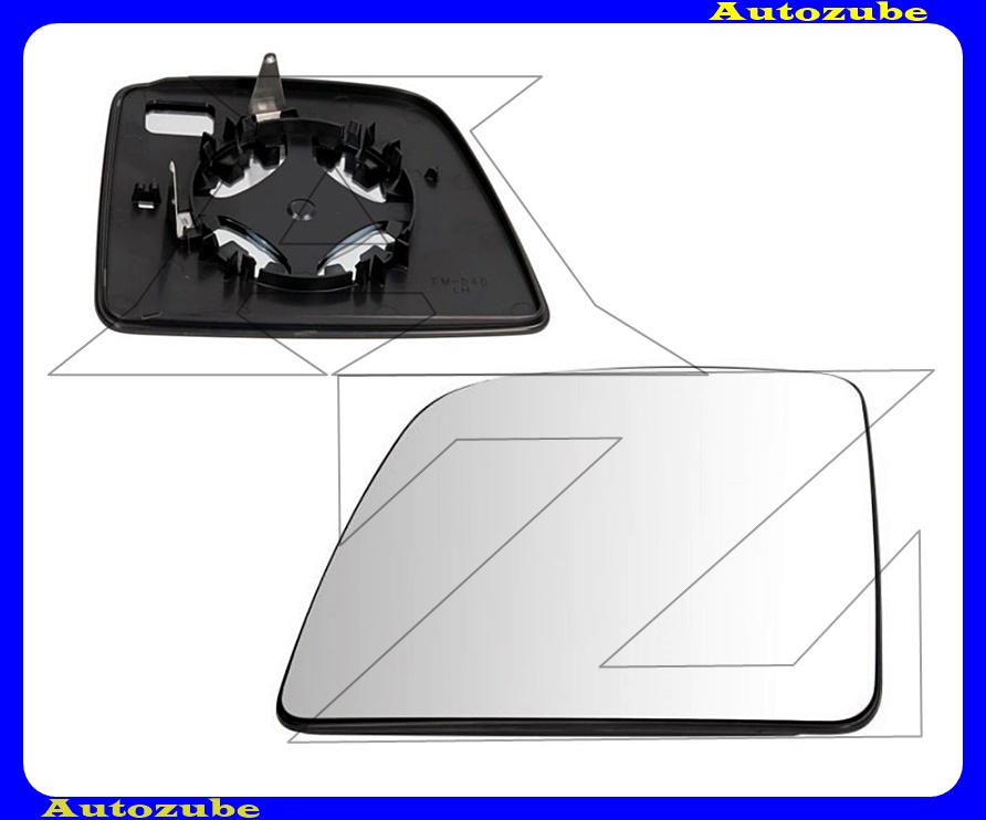 Visszapillantó tükörlap bal, domború (tartólappal) Visszapillantó tükörlap bal, domború (tartólappal)