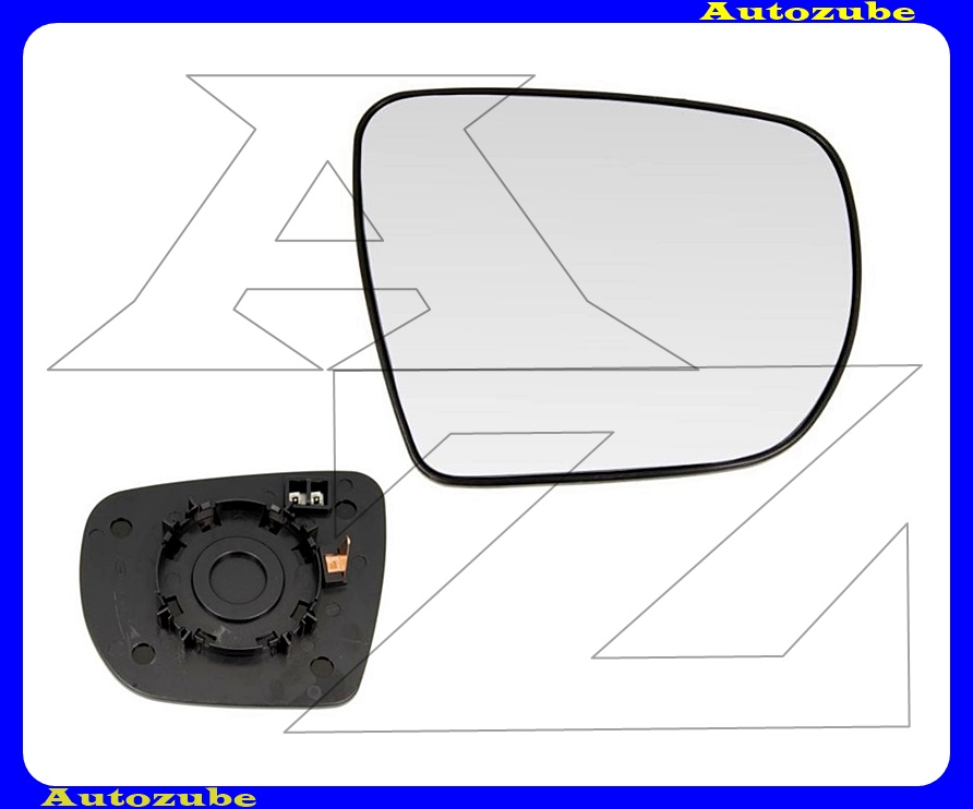 Visszapillantó tükörlap jobb, fűthető-domború (tartólappal) Visszapillantó tükörlap jobb, fűthető-domború (tartólappal)