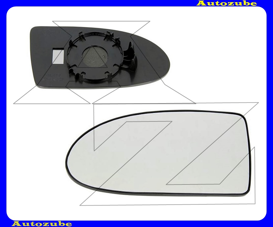 Visszapillantó tükörlap bal, domború (tartólappal) Visszapillantó tükörlap bal, domború (tartólappal)