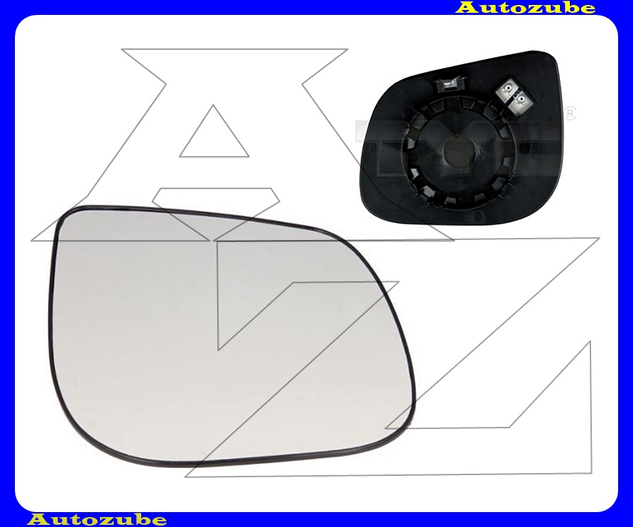 Visszapillantó tükörlap jobb, fűthető-domború (tartólappal) Visszapillantó tükörlap jobb, fűthető-domború (tartólappal)