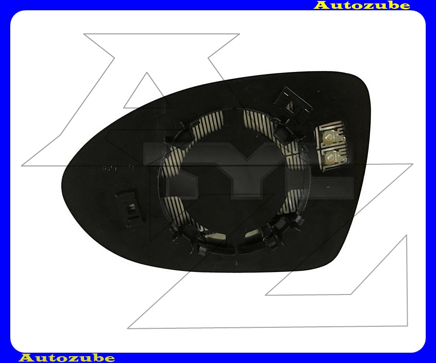 Visszapillantó tükörlap jobb, fűthető-domború (tartólappal) Visszapillantó tükörlap jobb, fűthető-domború (tartólappal)