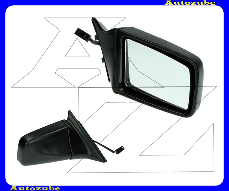 Visszapillantó tükör jobb, elektromos, fűthető-domború tükörlappal, fekete borítással Visszapillantó tükör jobb, elektromos, fűthető-domború tükörlappal, fekete borítással