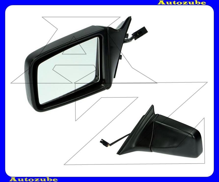 Visszapillantó tükör bal, elektromos, fűthető-sík tükörlappal, fekete borítással Visszapillantó tükör bal, elektromos, fűthető-sík tükörlappal, fekete borítással