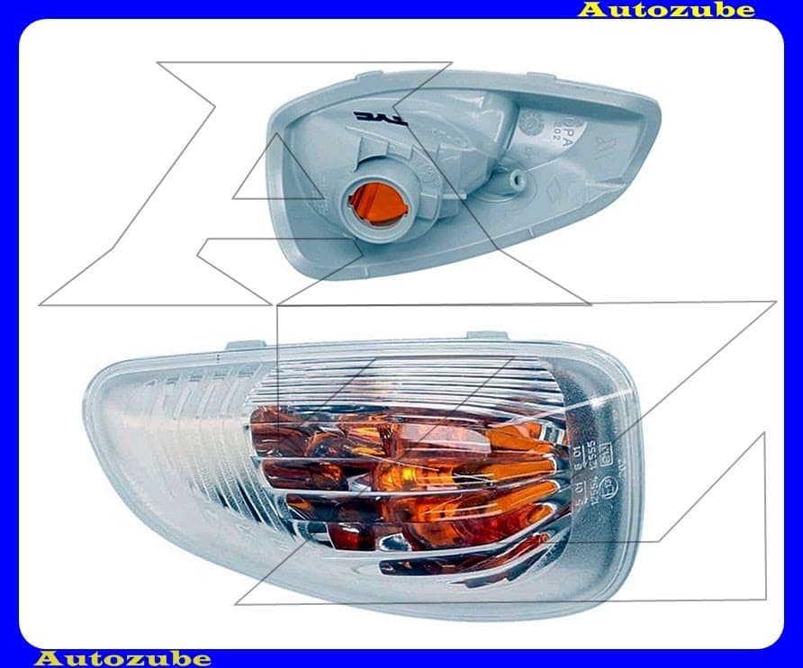 Tükör index bal, átlátszó (sárga betétes) (foglalat nélkül) Tükör index bal, átlátszó (sárga betétes) (foglalat nélkül)