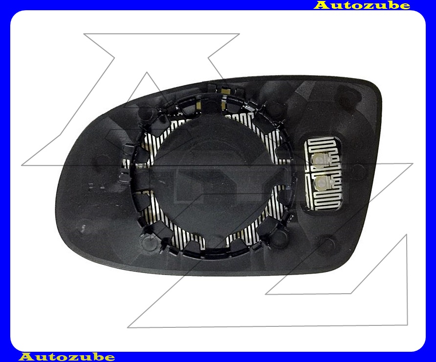 Visszapillantó tükörlap jobb, fűthető-domború (tartólappal) Visszapillantó tükörlap jobb, fűthető-domború (tartólappal)