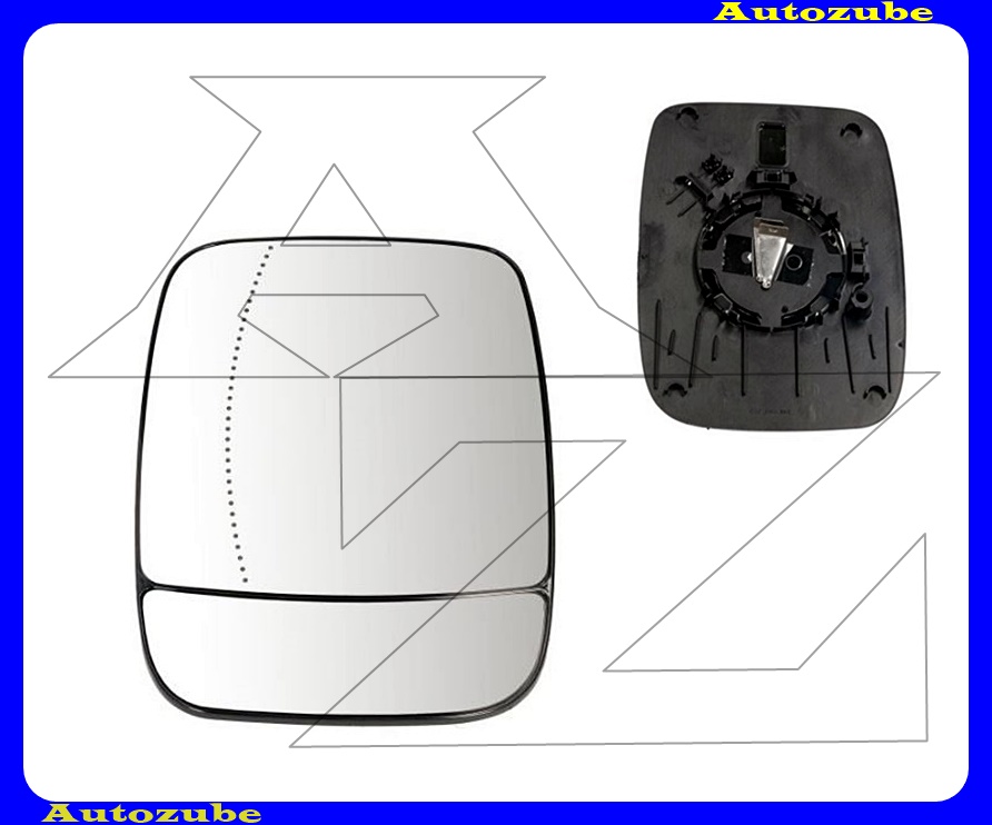 Visszapillantó tükörlap bal, aszférikus (tartólappal) Visszapillantó tükörlap bal, aszférikus (tartólappal)