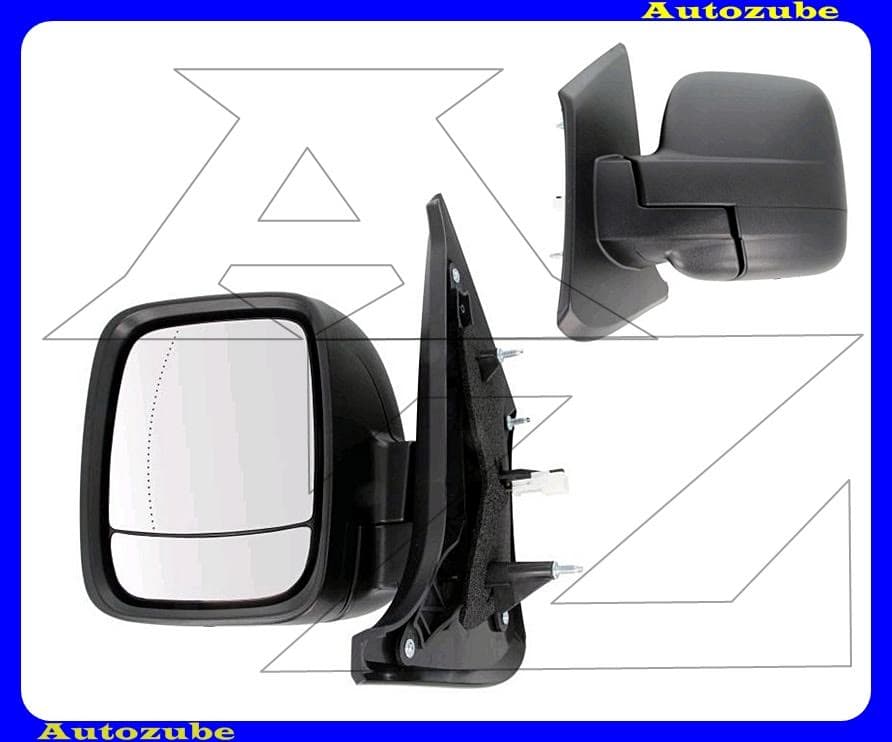 Visszapillantó tükör bal, elektromos, fűthető-aszférikus tükörlappal, fekete borítással Visszapillantó tükör bal, elektromos, fűthető-aszférikus tükörlappal, fekete borítással