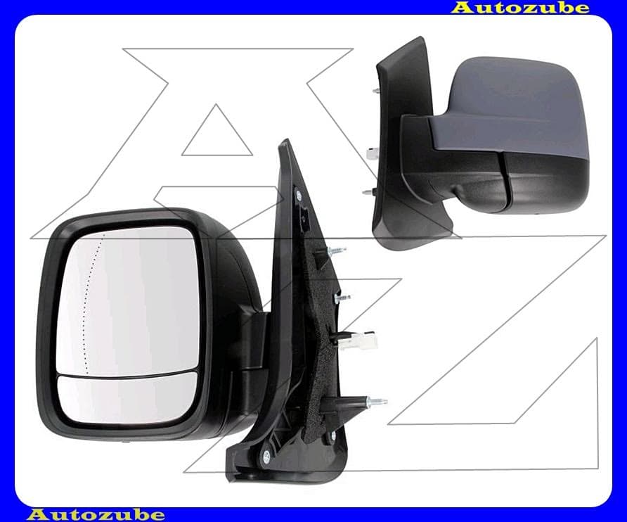 Visszapillantó tükör bal, elektromos, fűthető-aszférikus tükörlappal, fekete borítással Visszapillantó tükör bal, elektromos, fűthető-aszférikus tükörlappal, fekete borítással