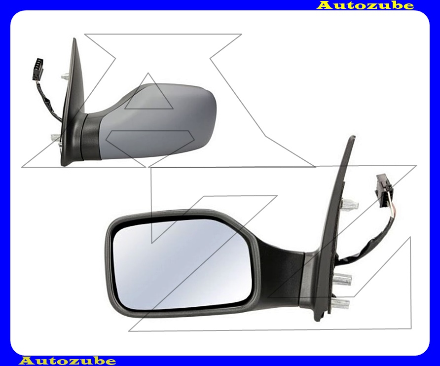 Visszapillantó tükör bal, elektromos, fűthető-aszférikus tükörlappal, fényezhető borítással Visszapillantó tükör bal, elektromos, fűthető-aszférikus tükörlappal, fényezhető borítással