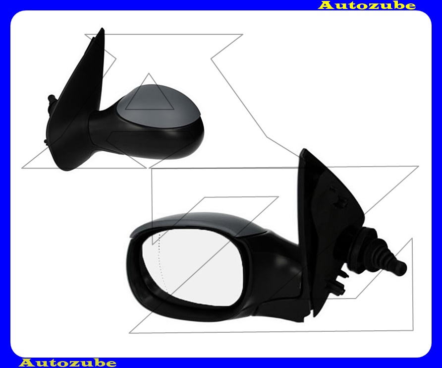 Visszapillantó tükör bal, manuális, aszférikus tükörlappal, fényezhető borítással Visszapillantó tükör bal, manuális, aszférikus tükörlappal, fényezhető borítással