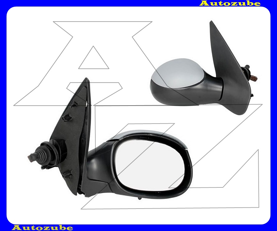 Visszapillantó tükör jobb, manuális, fűthető-domború tükörlappal, hőmérős, fényezhető borítással Visszapillantó tükör jobb, manuális, fűthető-domború tükörlappal, hőmérős, fényezhető borítással