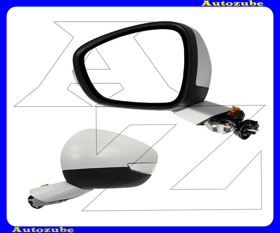 Visszapillantó tükör bal, elektromos, fűthető-domború tükörlappal, fényezhető borítással, irányjelzővel Visszapillantó tükör bal, elektromos, fűthető-domború tükörlappal, fényezhető borítással, irányjelzővel