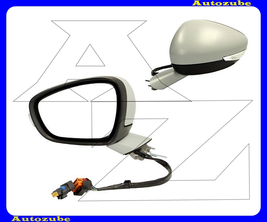 Visszapillantó tükör bal, elektromosan behajló, fűthető-domború tükörlappal, fényezhető borítással, irányjelzővel /10PIN/ Visszapillantó tükör bal, elektromosan behajló, fűthető-domború tükörlappal, fényezhető borítással, irányjelzővel /10PIN/