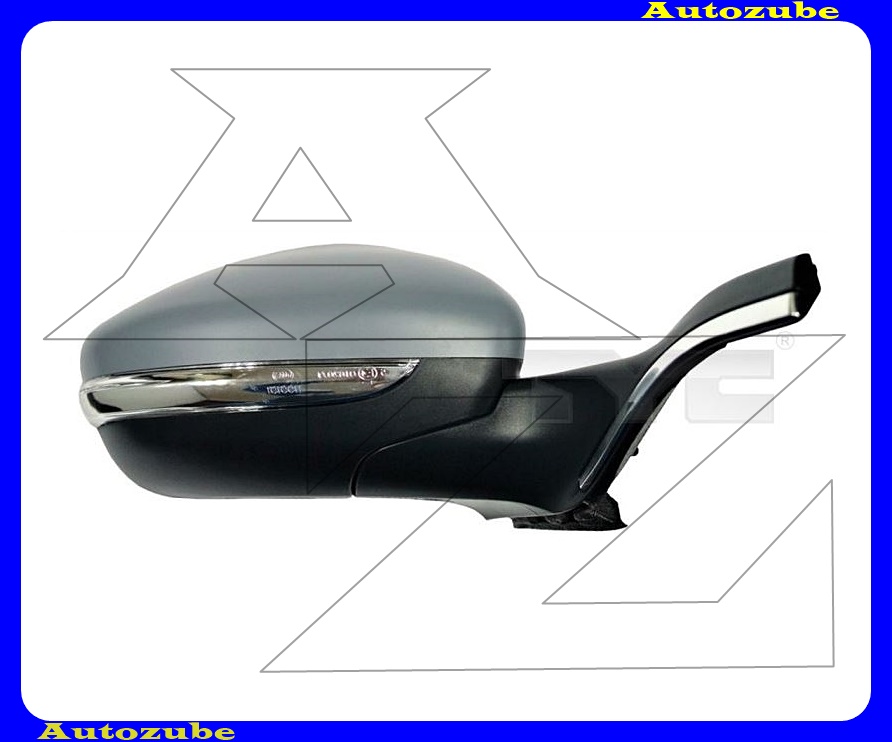 Visszapillantó tükör jobb, elektromos, fűthető-domború tükörlappal, hőmérős, fényezhető borítással, irányjelzővel, krómléccel /9PIN/ Visszapillantó tükör jobb, elektromos, fűthető-domború tükörlappal, hőmérős, fényezhető borítással, irányjelzővel, krómléccel /9PIN/