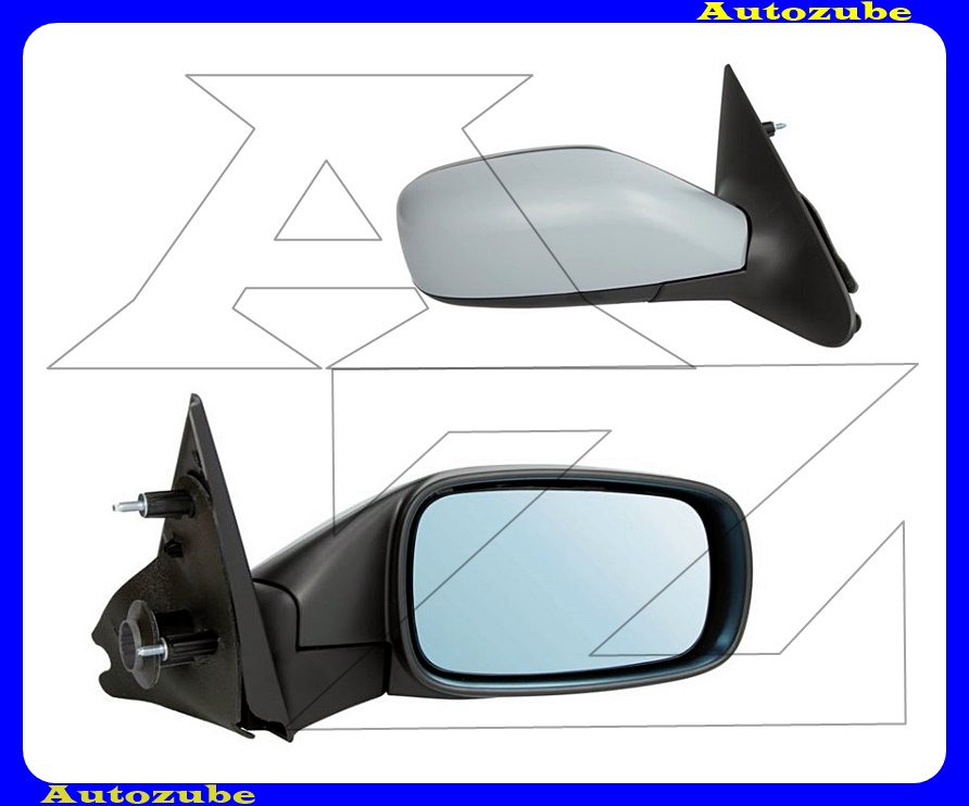 Visszapillantó tükör jobb, elektromosan behajló, fűthető-domború tükörlappal, hőmérős, fényezhető borítással Visszapillantó tükör jobb, elektromosan behajló, fűthető-domború tükörlappal, hőmérős, fényezhető borítással