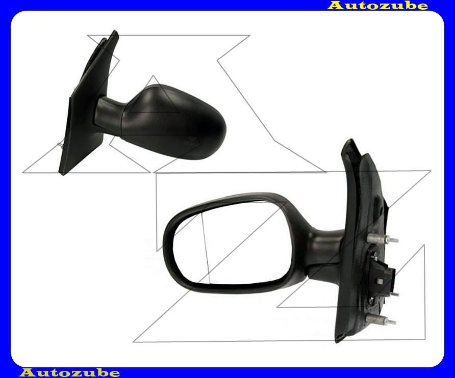 Visszapillantó tükör bal, elektromos, fűthető-aszférikus tükörlappal, fekete borítással Visszapillantó tükör bal, elektromos, fűthető-aszférikus tükörlappal, fekete borítással