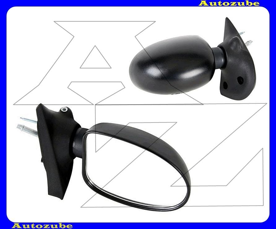 Visszapillantó tükör jobb, manuális, domború tükörlappal, fekete borítással Visszapillantó tükör jobb, manuális, domború tükörlappal, fekete borítással