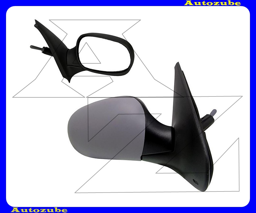 Visszapillantó tükör jobb, manuális, domború tükörlappal, fényezhető borítással Visszapillantó tükör jobb, manuális, domború tükörlappal, fényezhető borítással