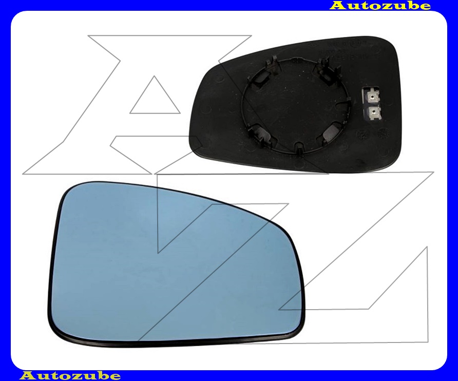 Visszapillantó tükörlap jobb, fűthető-domború-kék (tartólappal) Visszapillantó tükörlap jobb, fűthető-domború-kék (tartólappal)