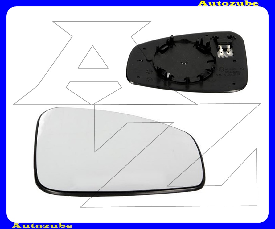 Visszapillantó tükörlap jobb, fűthető-domború (tartólappal) Visszapillantó tükörlap jobb, fűthető-domború (tartólappal)