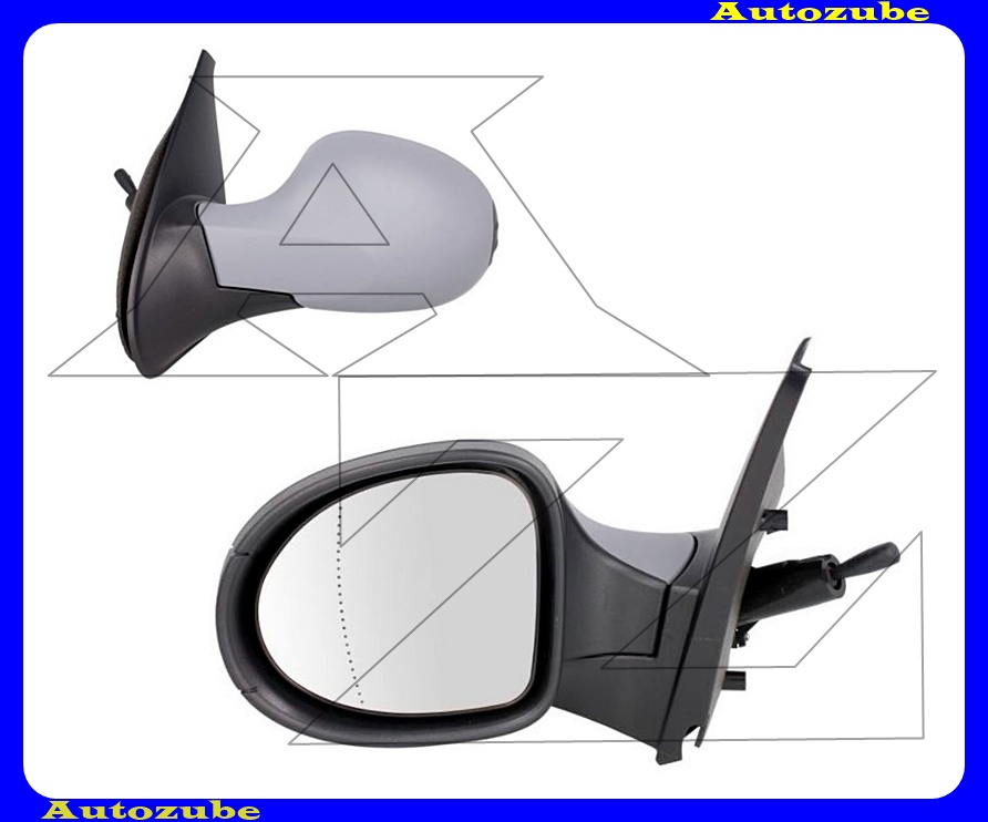 Visszapillantó tükör bal, manuális, aszférikus tükörlappal, fényezhető borítással Visszapillantó tükör bal, manuális, aszférikus tükörlappal, fényezhető borítással