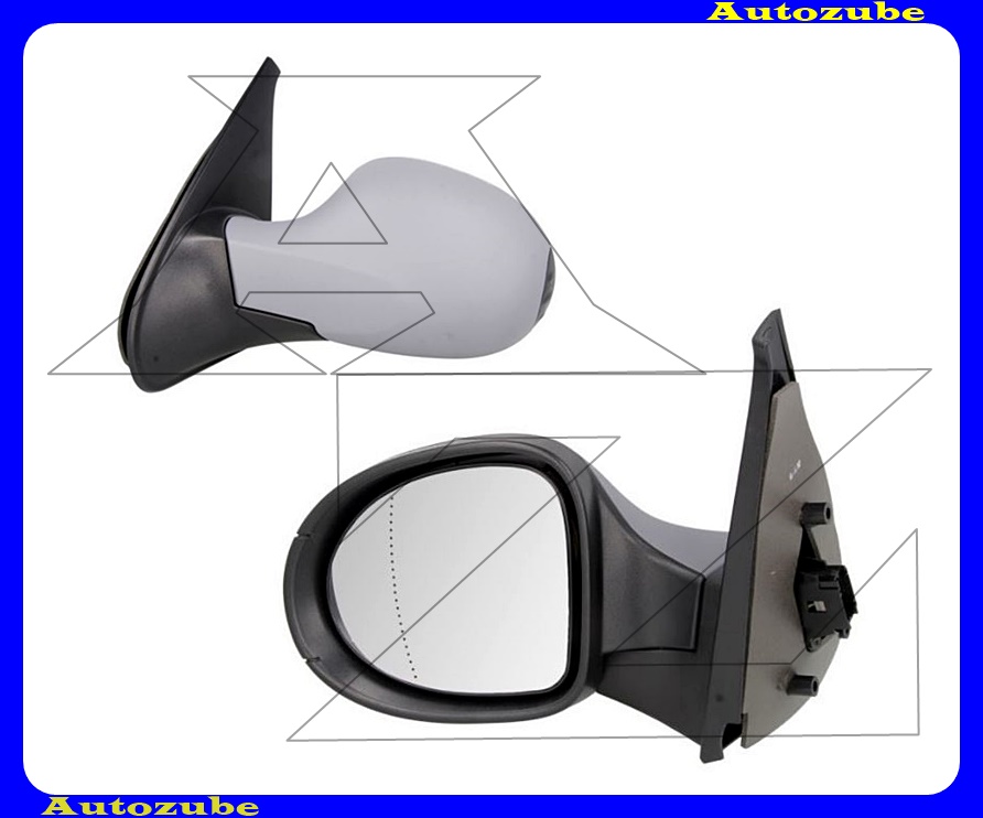 Visszapillantó tükör bal, elektromos, fűthető-aszférikus tükörlappal, fényezhető borítással Visszapillantó tükör bal, elektromos, fűthető-aszférikus tükörlappal, fényezhető borítással