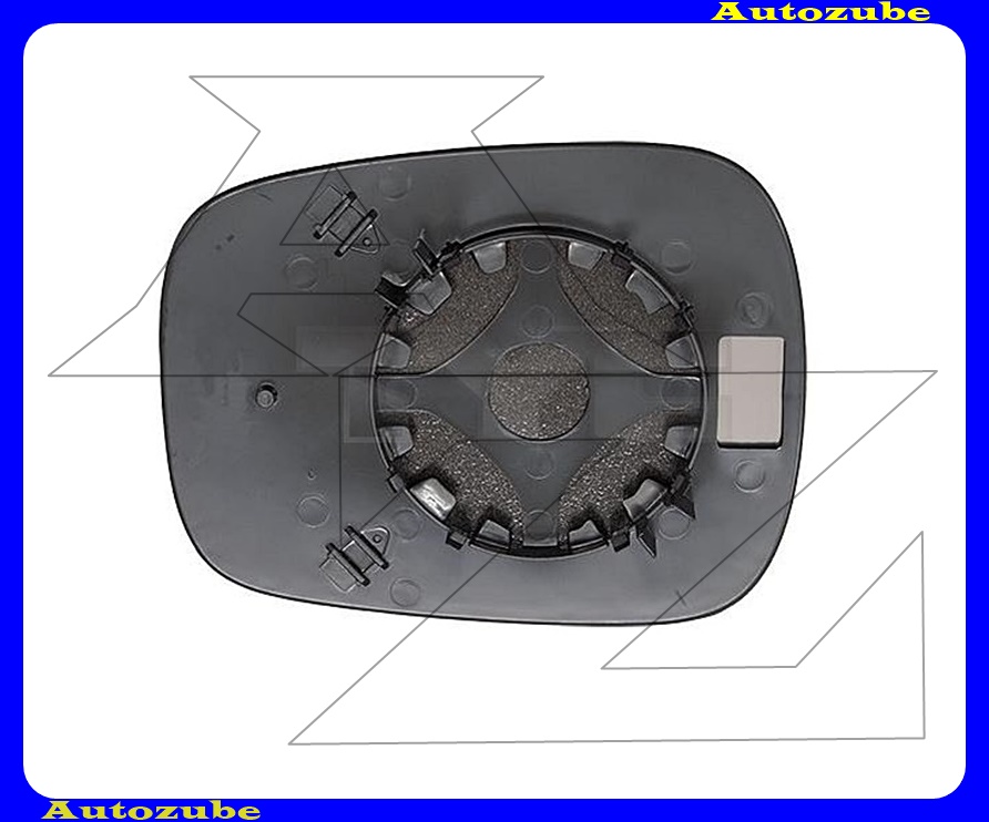Visszapillantó tükörlap oldalfüggetlen, domború (tartólappal) Visszapillantó tükörlap oldalfüggetlen, domború (tartólappal)