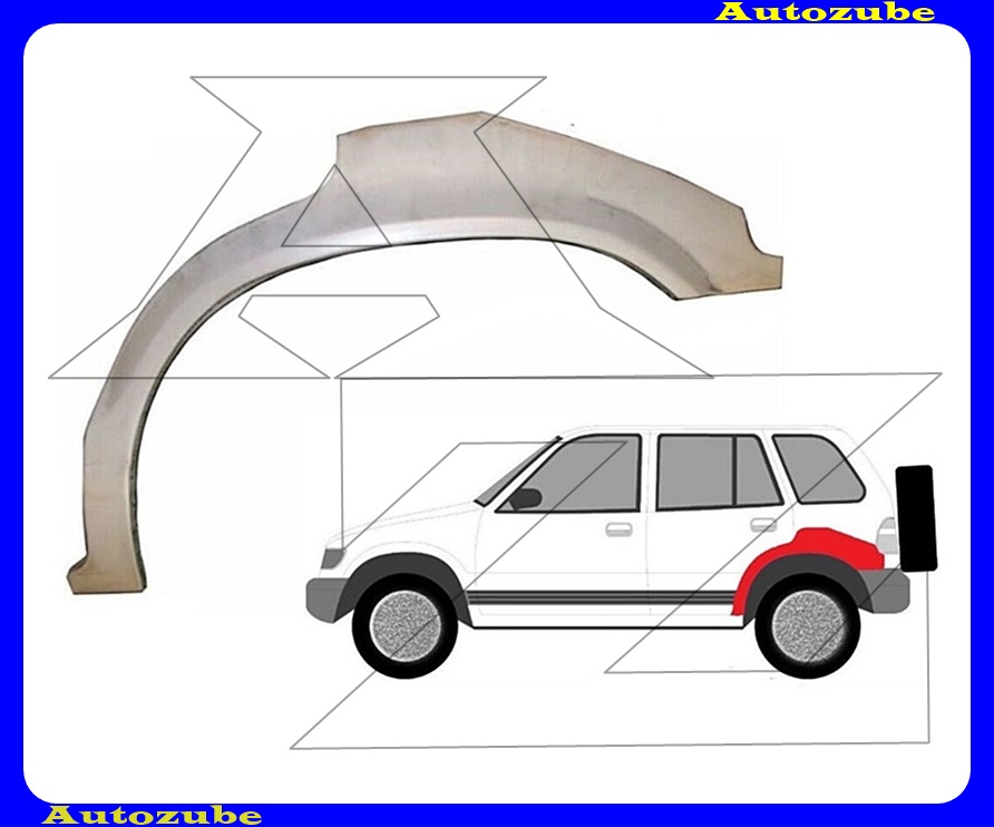 Hátsó sárvédő javítóív bal {KLOKKERHOLM} Hátsó sárvédő javítóív bal {KLOKKERHOLM}
