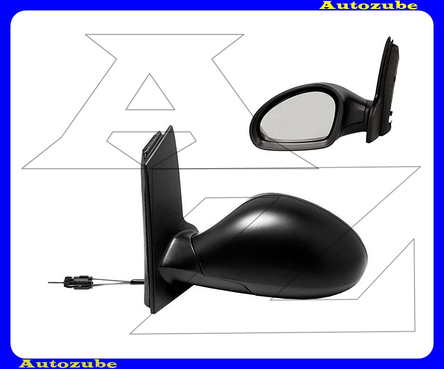 Visszapillantó tükör bal, manuális, aszférikus tükörlappal, fekete borítással Visszapillantó tükör bal, manuális, aszférikus tükörlappal, fekete borítással