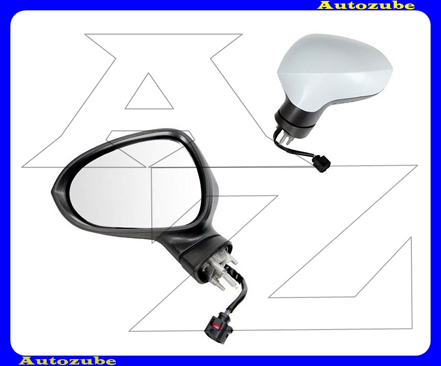 Visszapillantó tükör bal, elektromos, fűthető-domború tükörlappal, fényezhető borítással Visszapillantó tükör bal, elektromos, fűthető-domború tükörlappal, fényezhető borítással