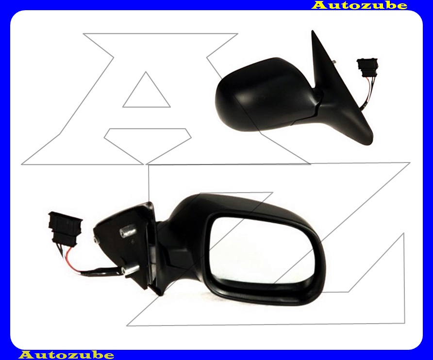 Visszapillantó tükör jobb, elektromos, fűthető-domború tükörlappal, fekete borítással Visszapillantó tükör jobb, elektromos, fűthető-domború tükörlappal, fekete borítással