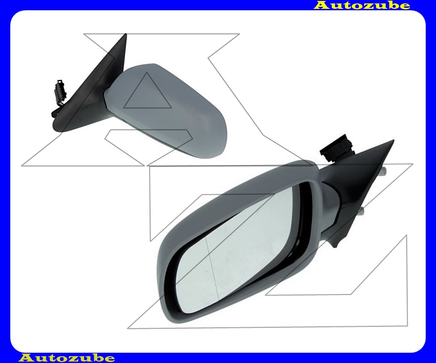 Visszapillantó tükör bal, elektromos, fűthető-domború tükörlappal, fényezhető borítással Visszapillantó tükör bal, elektromos, fűthető-domború tükörlappal, fényezhető borítással